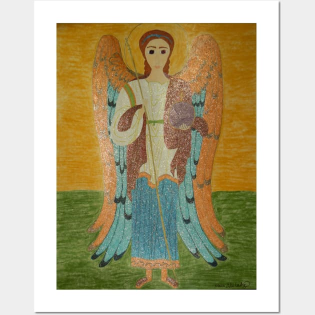 Saint Michael Wall Art by DebiCady